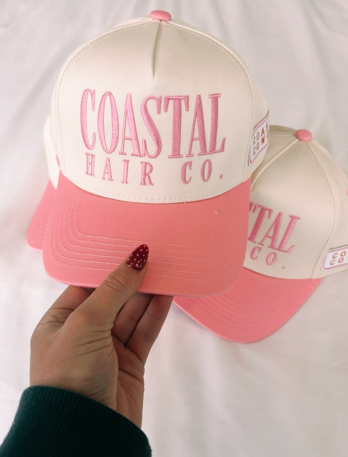 PINK COASTAL TRUCKER HAT