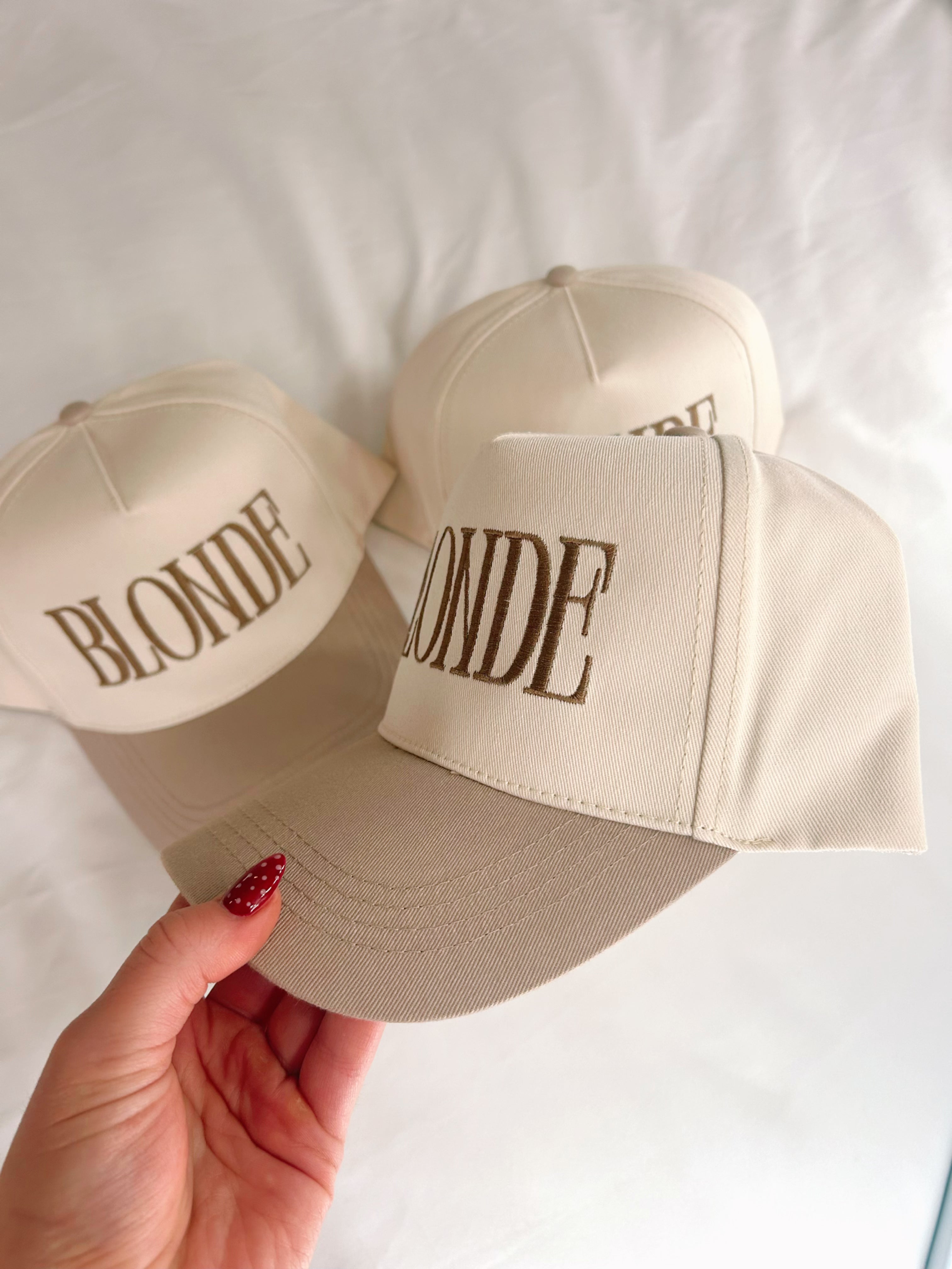 Tan BLONDE Trucker Hat