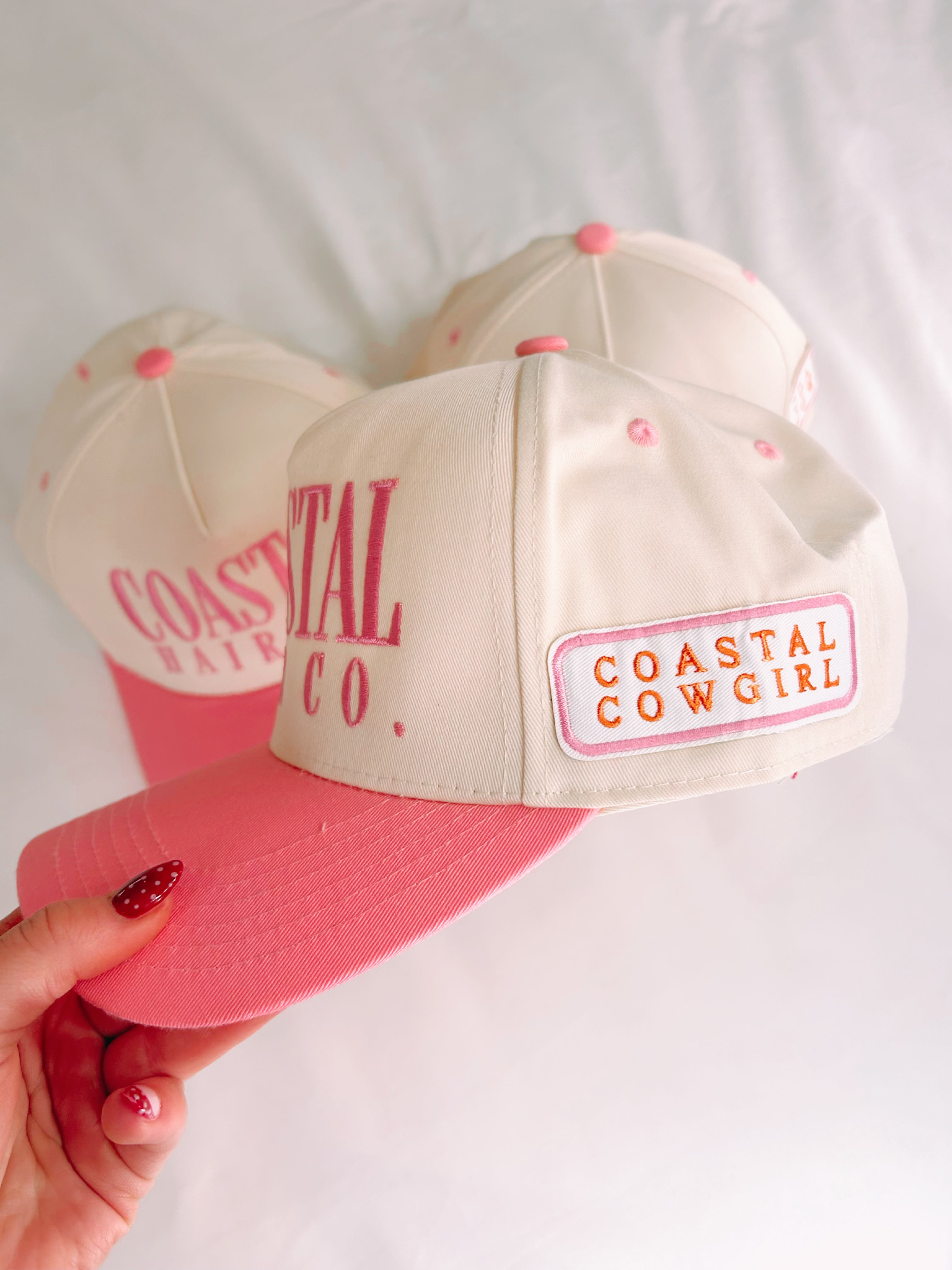 PINK COASTAL TRUCKER HAT
