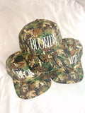 CAMO BLONDE TRUCKER HAT